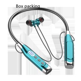 Bluetooth Headset Large Battery Power Display Plug-in Type (Option: Green Bagged Box)