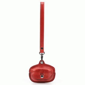 Applicable Earphone Sleeves Crazy Horse Leather Wireless Bluetooth Headset Protective Cover (Option: Sonywf 1000 Xm4 Wine Red)