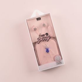 Wired Headset With Round Hole Interface (Color: Pink)