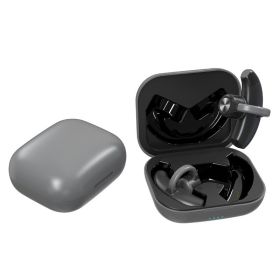 Bone Conduction Bluetooth Headset Single And Double Ear Hanging (Color: Grey)