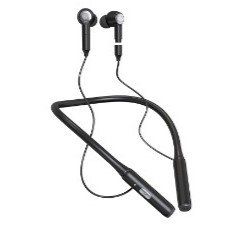 Plastic In-ear Bluetooth Headset Wireless Sports Halter ANC Active Noise Reduction Ultra-long Life Battery (Option: Black-J9 Halter)
