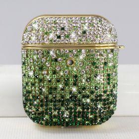 Wireless Plating Bluetooth Earphone Cover Drop-resistant (Option: Green-Airpods12 Generation)