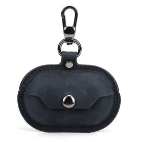 Applicable Earphone Sleeves Crazy Horse Leather Wireless Bluetooth Headset Protective Cover (Option: Sony Ambie Blue)