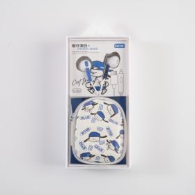 Wired Headset Cartoon Fashion Student (Option: Typec Interface Blue)