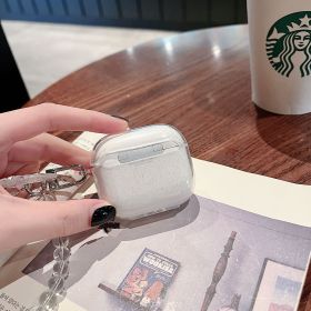 Glitter Butterfly Print Bluetooth Earphone Cover (Option: White-Airpods 1 Or 2)