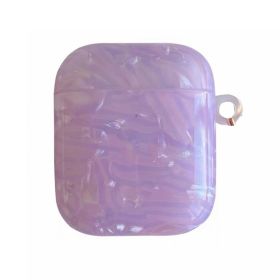 Protective Case Bluetooth Earphone Net Red (Option: Water Wave Stripes Purple-Airpods12 Generation)