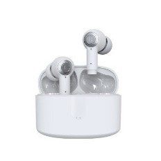 Plastic In-ear Bluetooth Headset Wireless Sports Halter ANC Active Noise Reduction Ultra-long Life Battery (Option: White-J9tws)