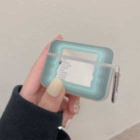 Planet Mirror Applicable Protective Shell Earphone Sleeves 3 Wireless Bluetooth Earphone Box (Option: Princess Magic Mirror Green-Airpodspro3 Generation)