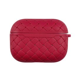 Heat Dissipation Woven Bluetooth Headset Earphone Case (Option: Red-AirPodsPro)