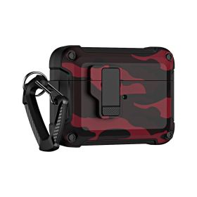 Headset Protective Cover Camouflage Multifunction (Option: Camouflage Red-Airpodspro)