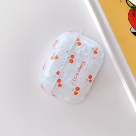 Protective Case Bluetooth Earphone Net Red (Option: Cherry Shell Pattern-Airpodspro)