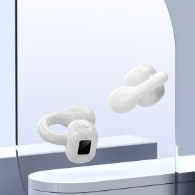 Non In-ear External Sound Clip-on Bluetooth Headset (Option: Double Ear White-Boxed)